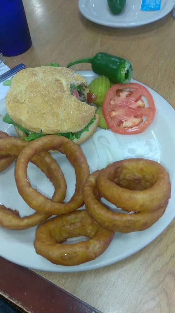 American Burger with a Fresh Jalapeno